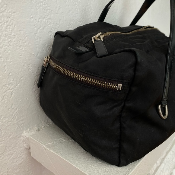 Prada black nylon duffle satchel bag - Picture 4 of 10